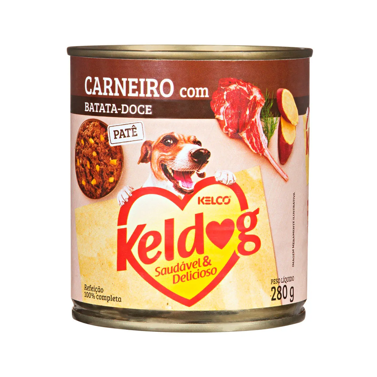 Keldog Pate Carneiro/batata Doce 280g