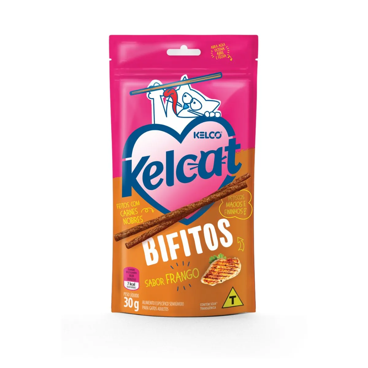 Kelcat Bifitos Sabor Frango 30g