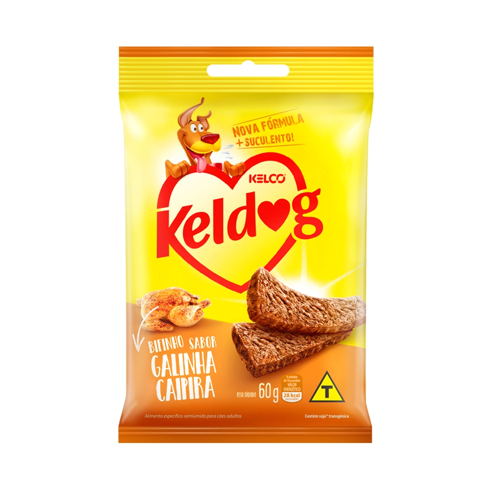 Bifinho KELDOG Sabor Galinha Caipira Pacote 60g