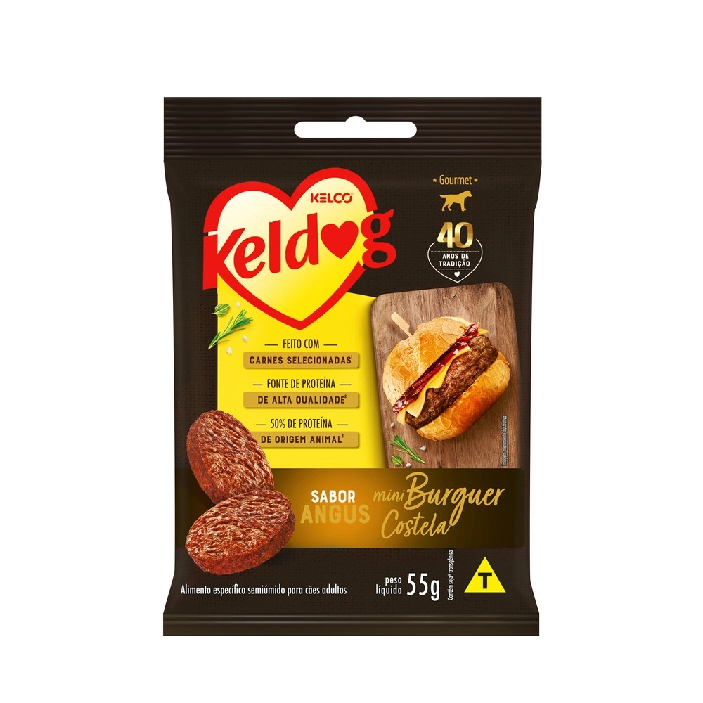 Keldog Bifinho Gourmet Hamburguer Costela 55g