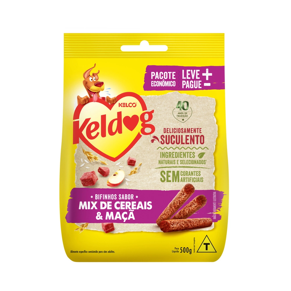 Keldog Bifinho Criadores Mix De Cereais E Maçã Sl 500g