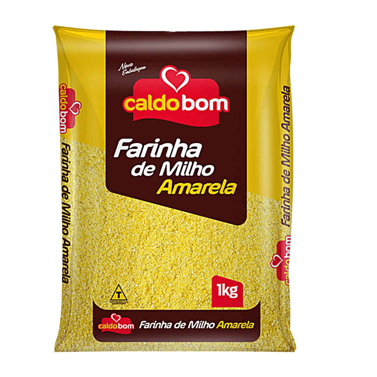Farinha De Milho Amarela Caldo Bom Pacote 1kg