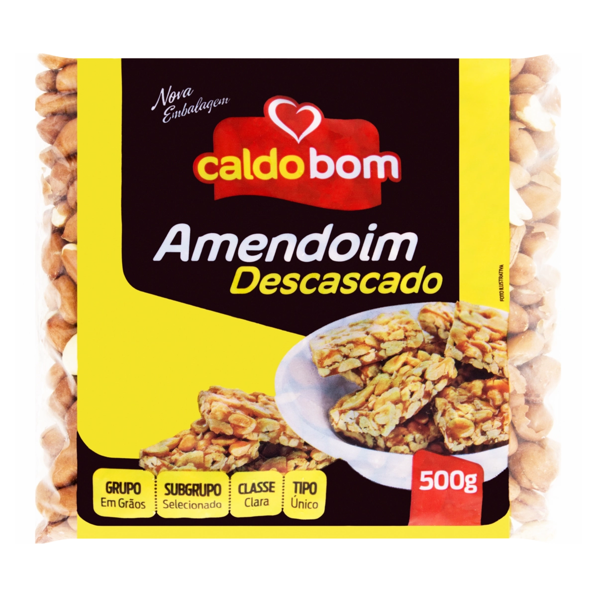 Amendoim Tipo único Caldo Bom Pacote 400g