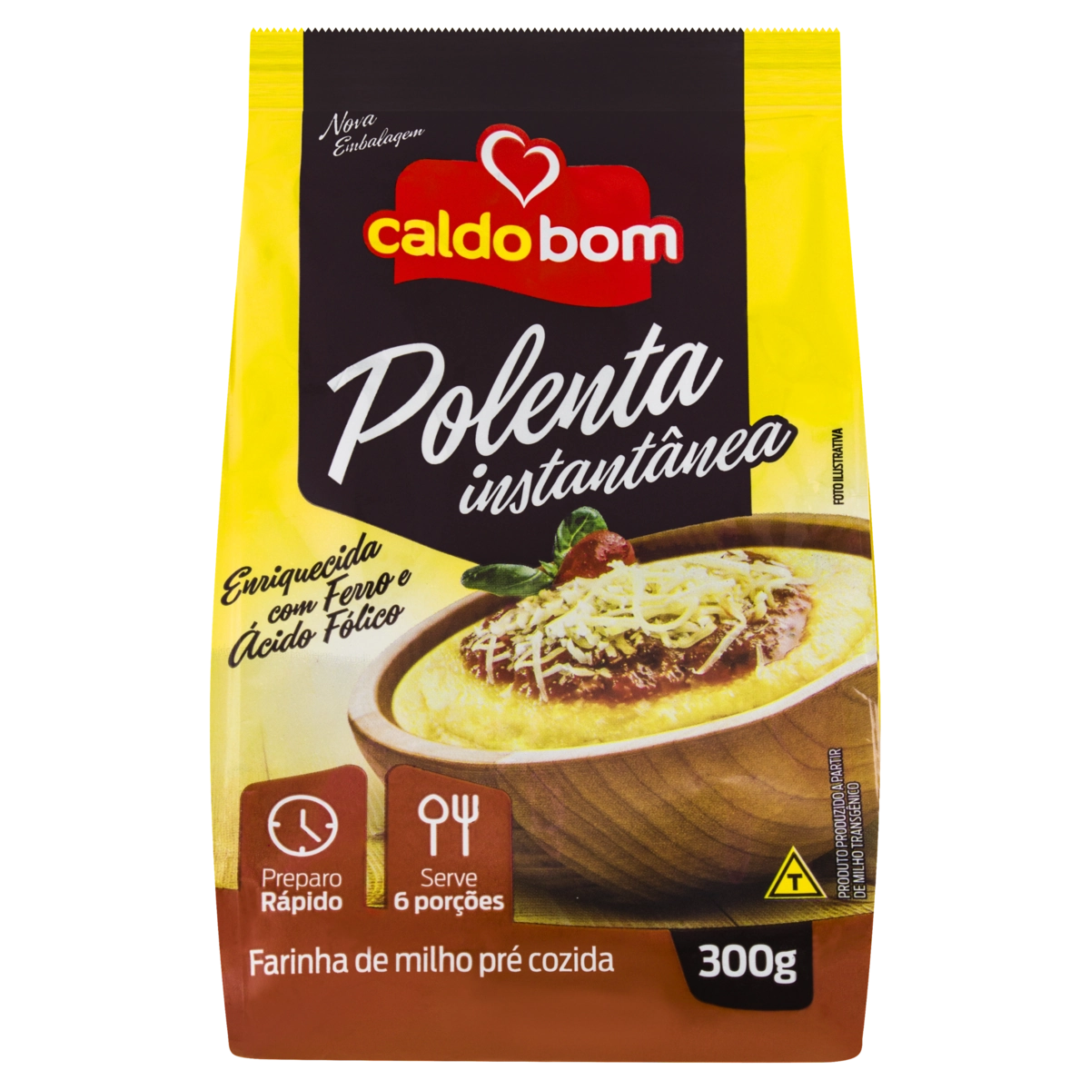 Polenta Instantânea Caldo Bom Pacote 300g