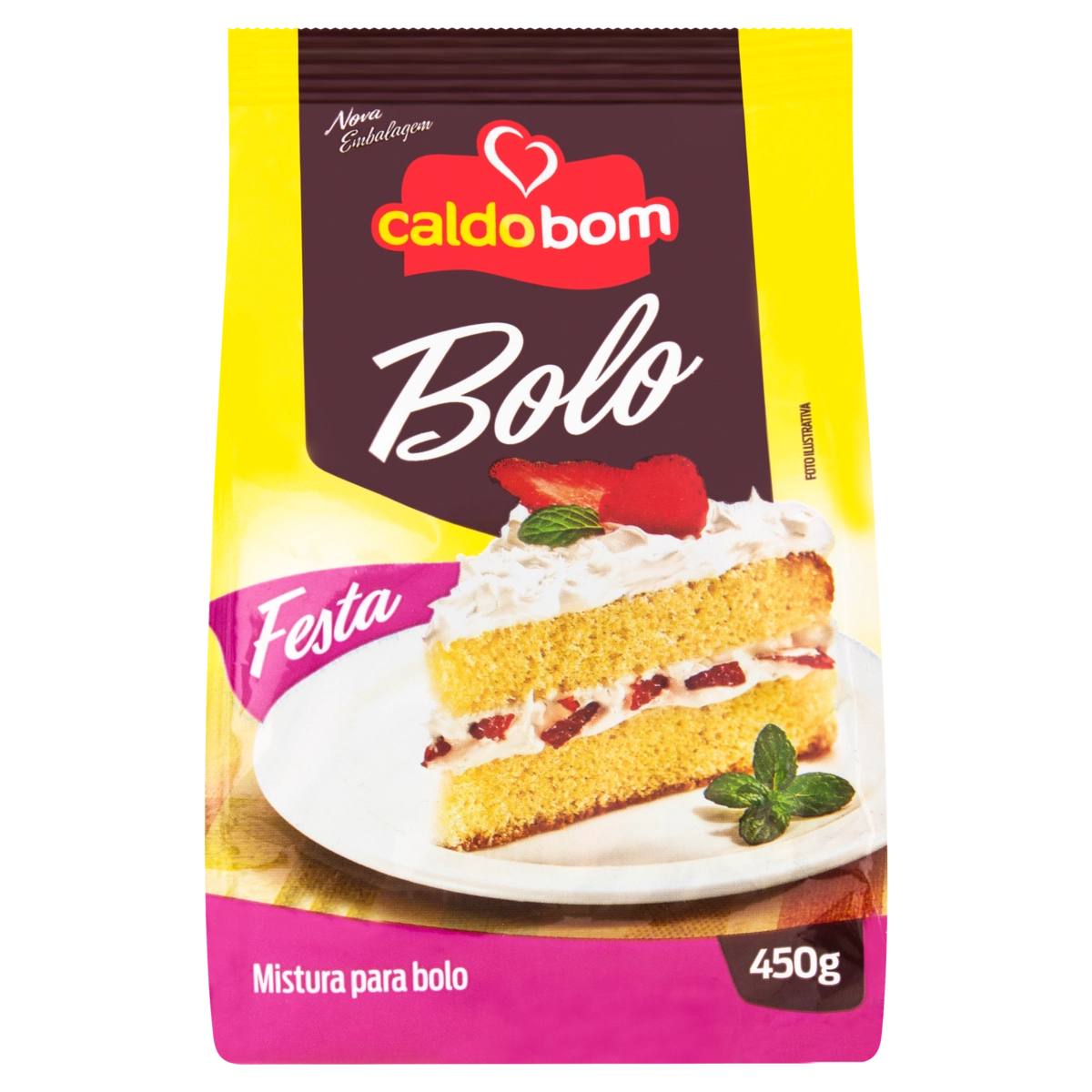 Mistura Para Bolo Festa Caldo Bom Pacote 450g