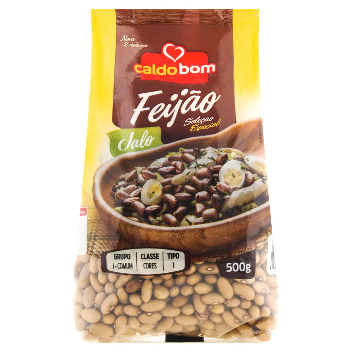 Feijão Jalo Tipo 1 Caldo Bom Seleção Especial Pacote 500g