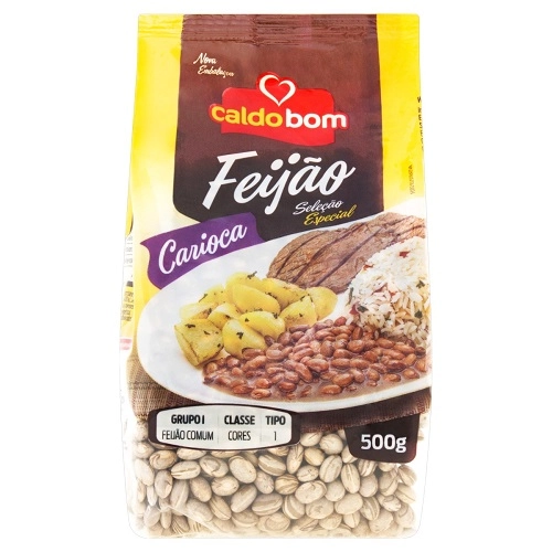 Feijão Carioca Tipo 1 Caldo Bom Seleção Especial Pacote 500g