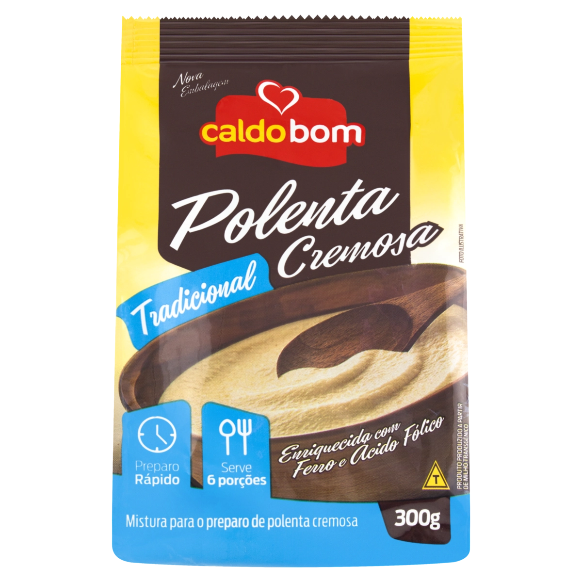 Polenta Cremosa Tradicional Caldo Bom Pacote 300g