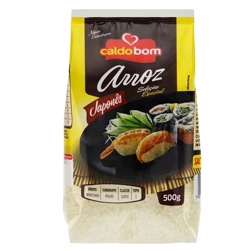 Arroz Japonês Tipo 1 Caldo Bom Seleção Especial Pacote 500g