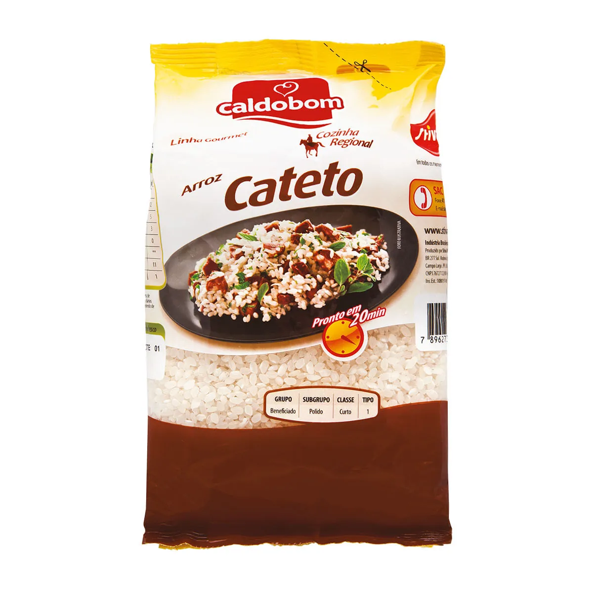Arroz Cateto Tipo 1 Caldo Bom Seleção Especial Pacote 500g