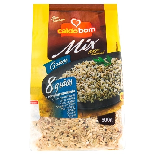 Arroz Integral 8 Grãos Caldo Bom Mix Pacote 400g