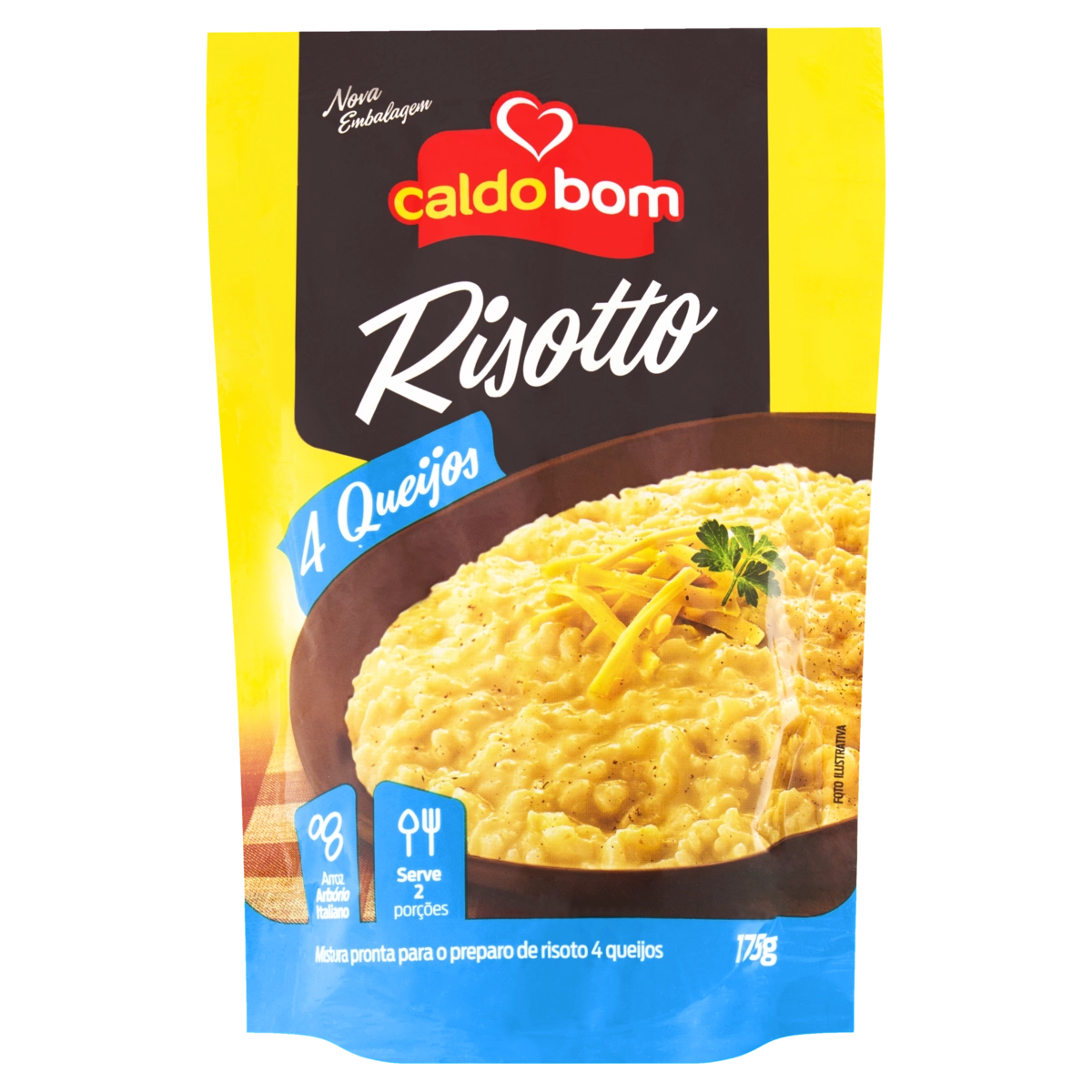 Risoto 4 Queijos Caldo Bom 175g