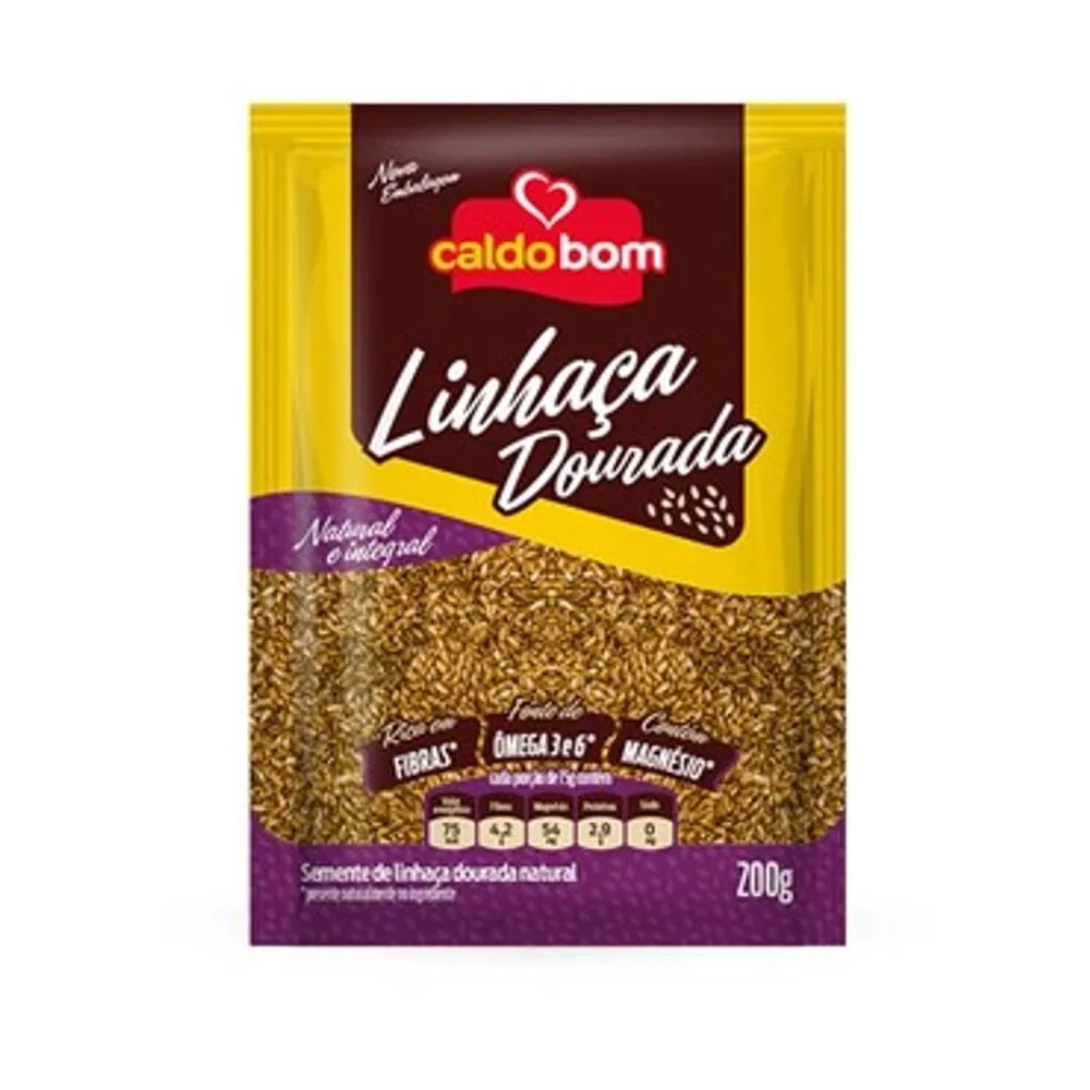 Linhaça Dourada Caldo Bom Sachê 200g