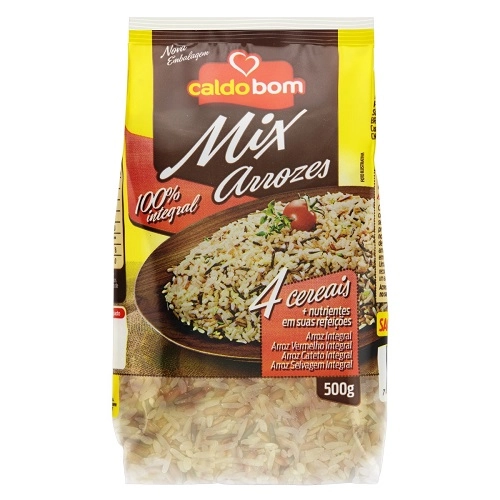 Arroz Integral 4 Cereais Caldo Bom Mix Pacote 500g