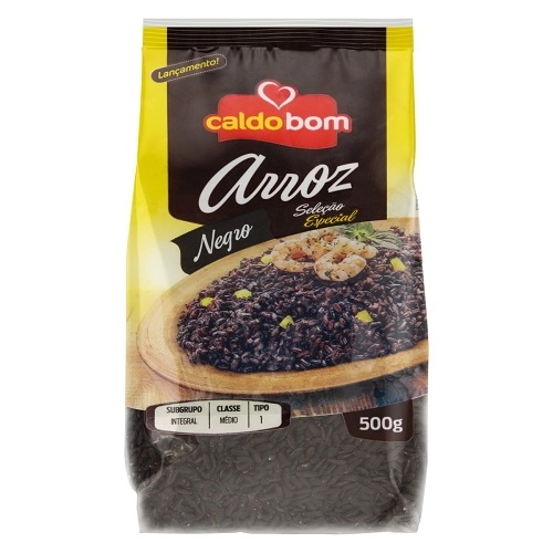 Arroz Negro Tipo 1 Caldo Bom Seleção Especial Pacote 500g