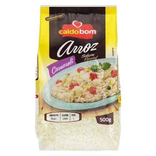 Arroz Carnaroli Tipo 1 Caldo Bom Seleção Especial Pacote 500g