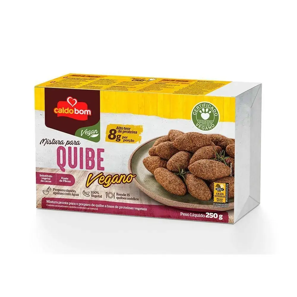 Mistura Para Quibe Caldo Bom Vegan Caixa 250g