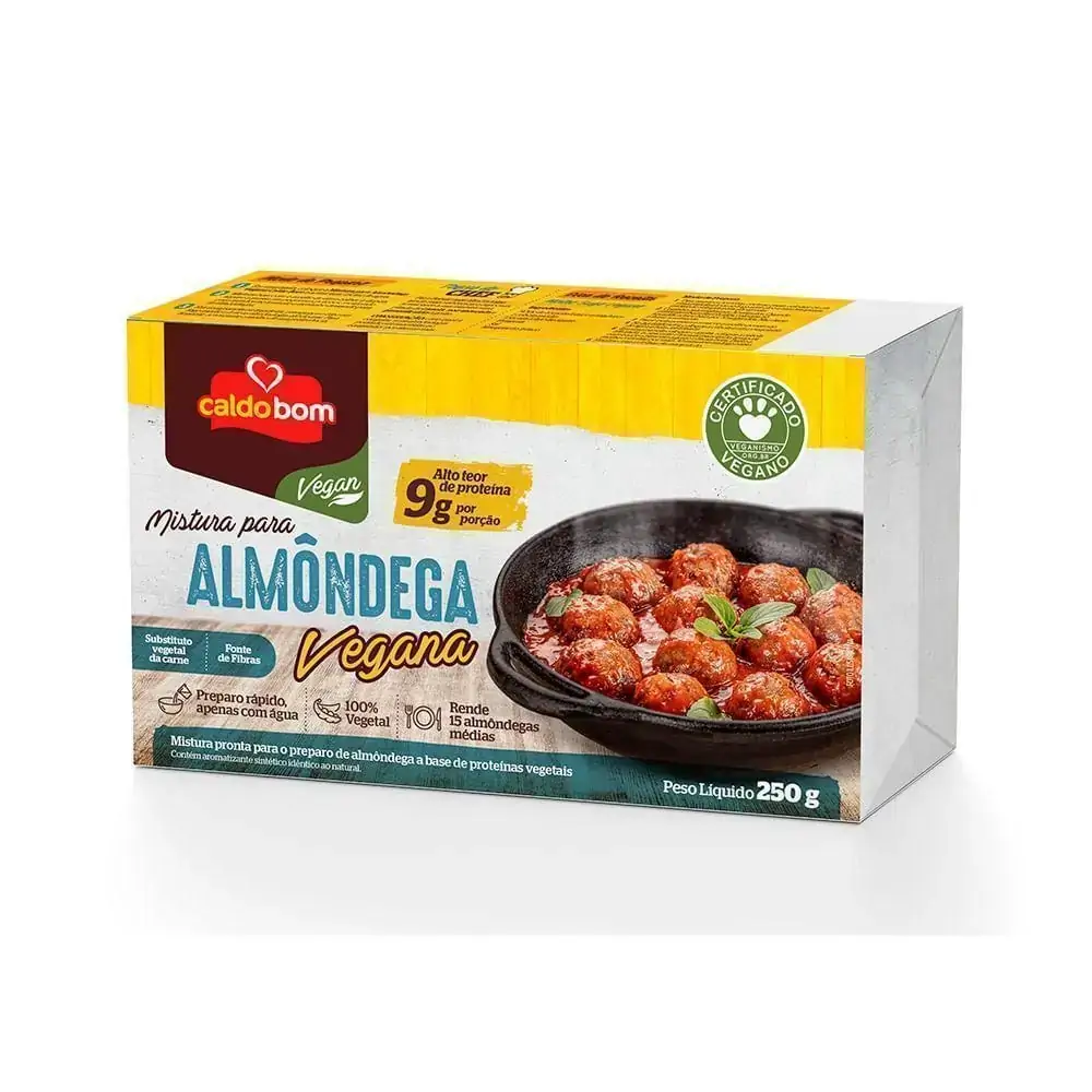 Mistura Para Almôndega Caldo Bom Vegan Caixa 250g