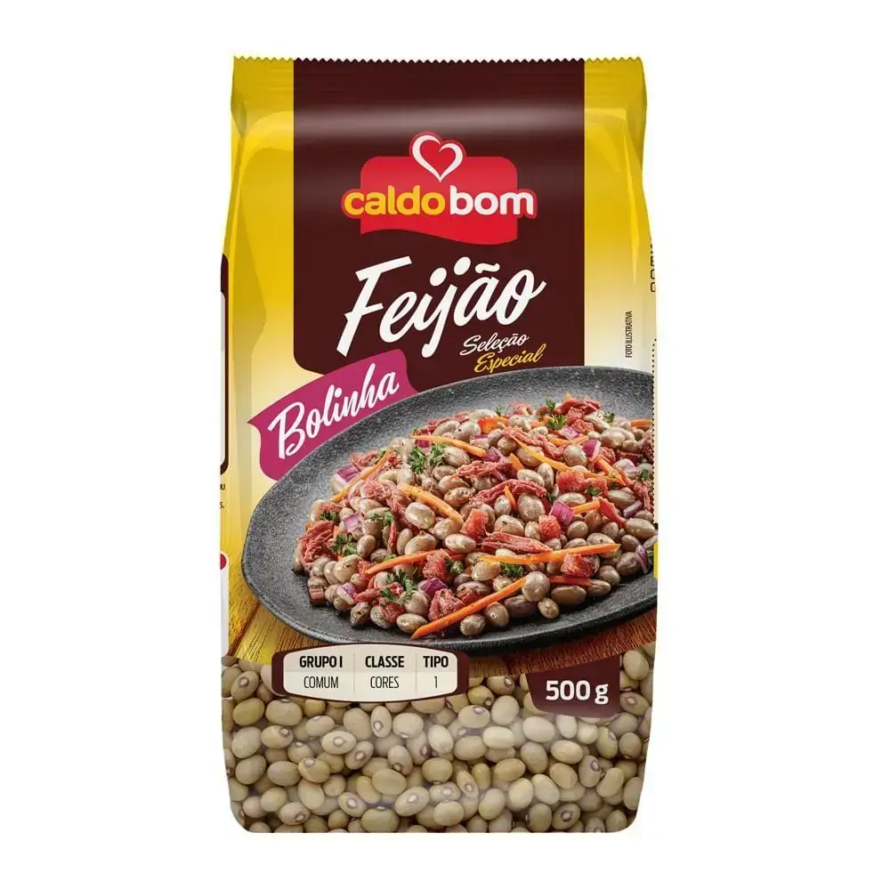 Feijão Bolinha Tipo 1 Caldo Bom Seleção Especial Pacote 500g