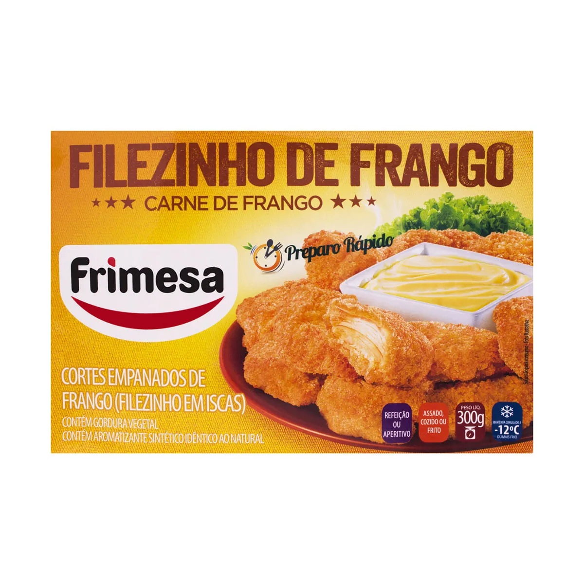Empanado De Frango Filezinho Frimesa Caixa 300g