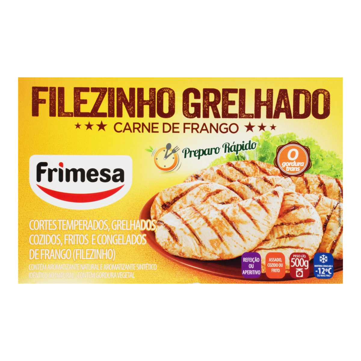 Filezinho De Frango Congelado Grelhado Frimesa 500g