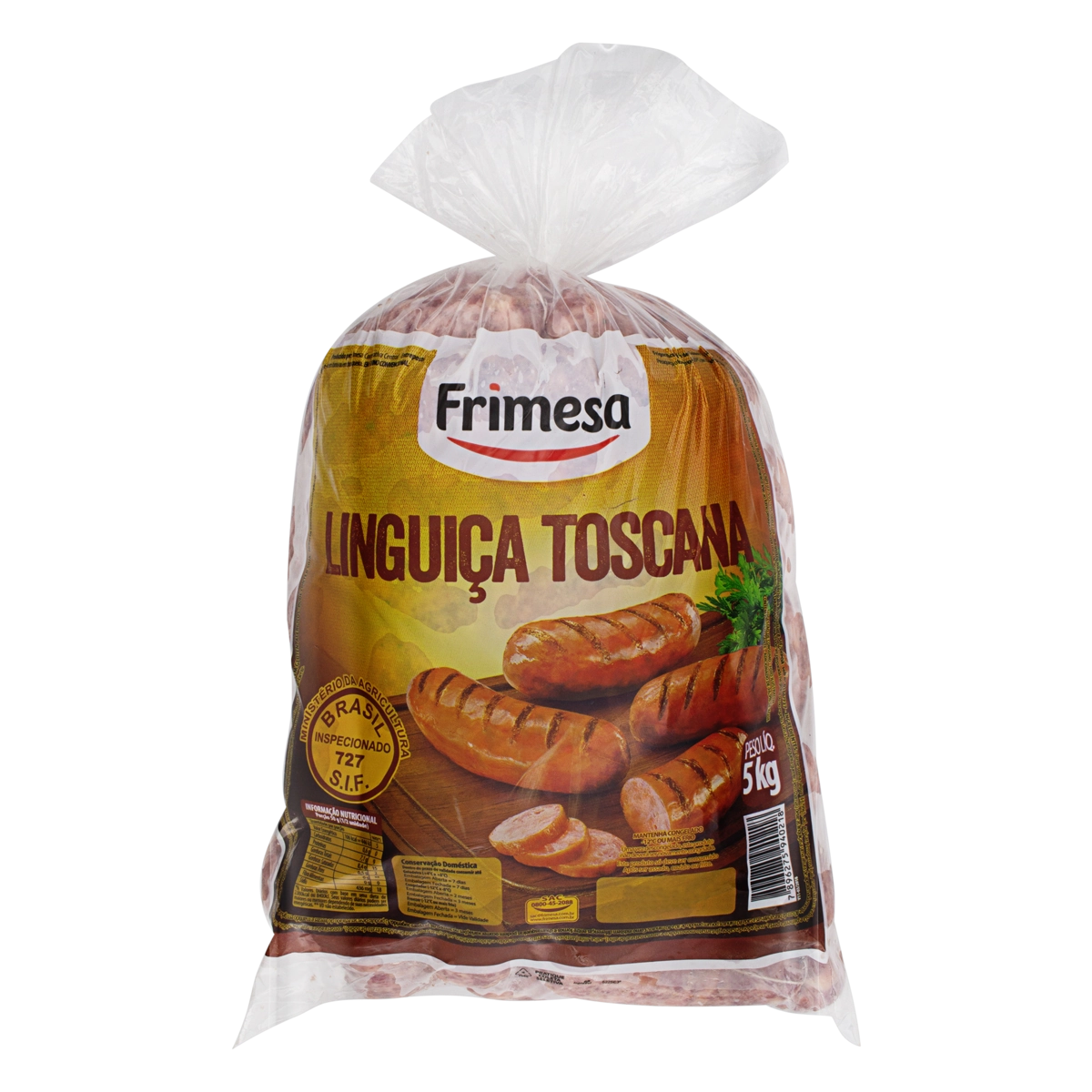 Linguiça Toscana Congelada Frimesa 5kg