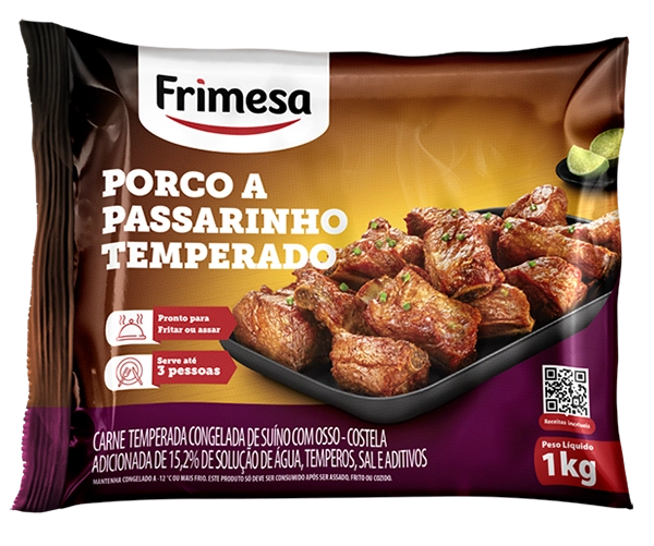 Costela Suína Congelada Temperada A Passarinho Frimesa 1kg