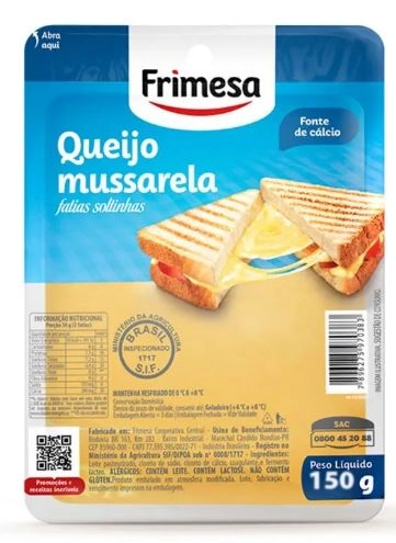 Queijo Frimesa Mussarela 150g