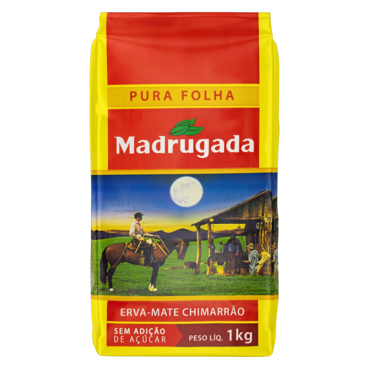 Erva Mate Chimarrão Pura Folha Madrugada Pacote 1kg