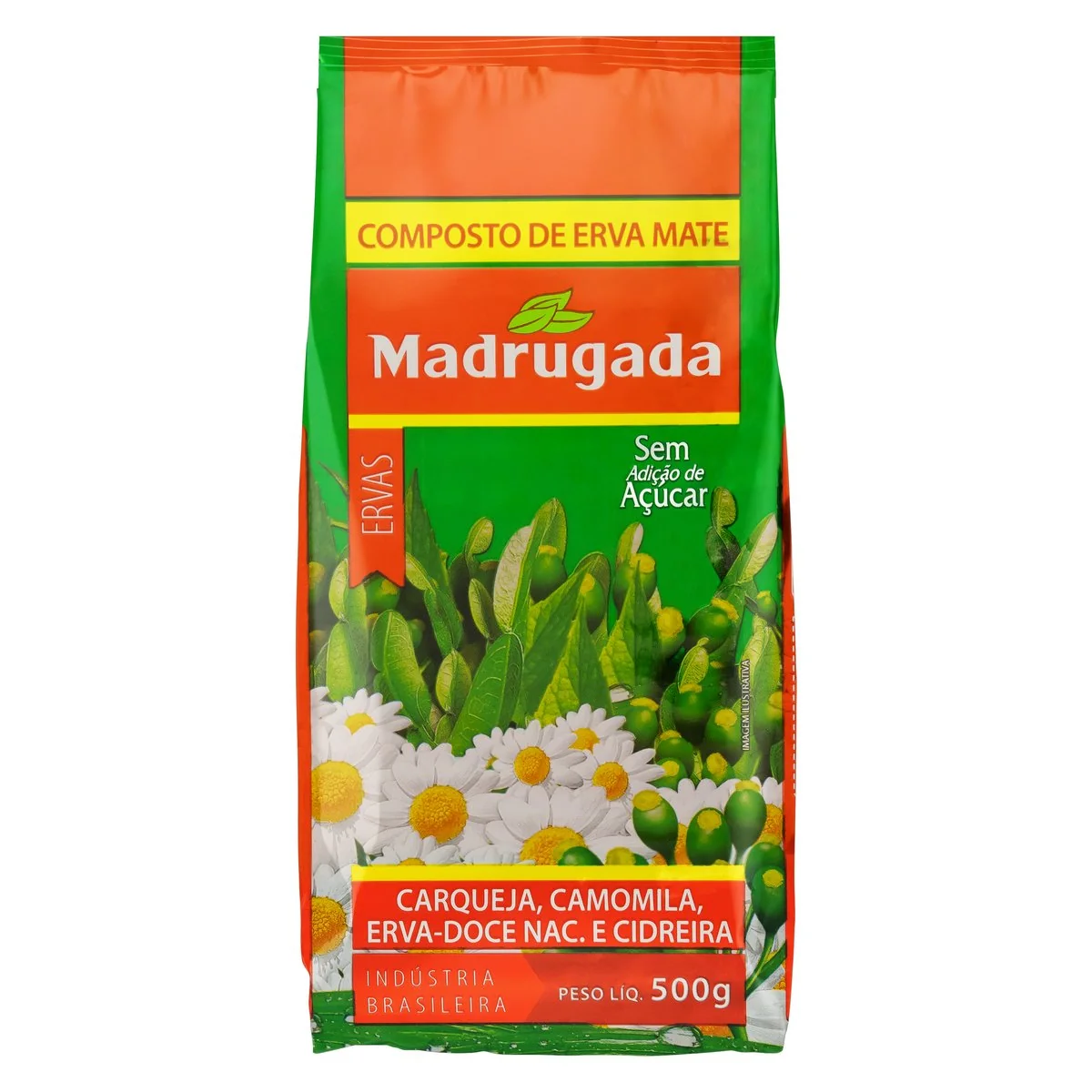 Composto de Erva-Mate com Ervas Sem açúcar Madrugada 500g