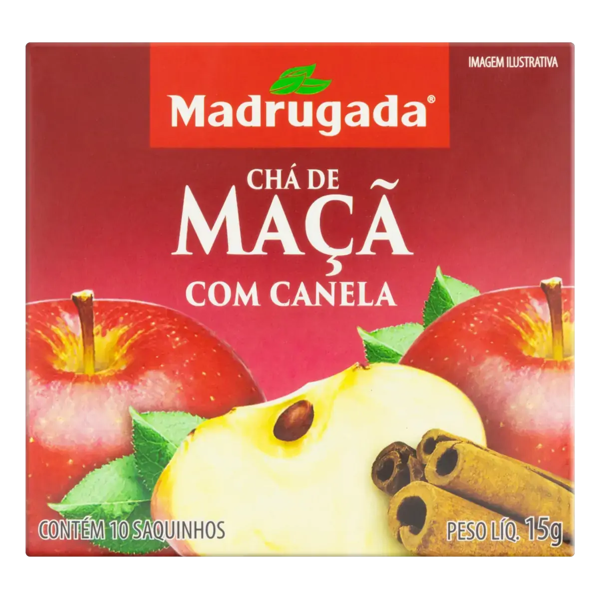 Chá Maçã Com Canela Madrugada Caixa 15g 10 Unidades