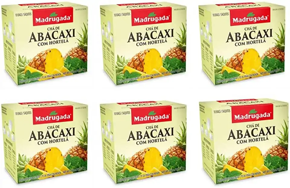 Chá Abacaxi Com Hortelã Madrugada Caixa 15g 10 Unidades
