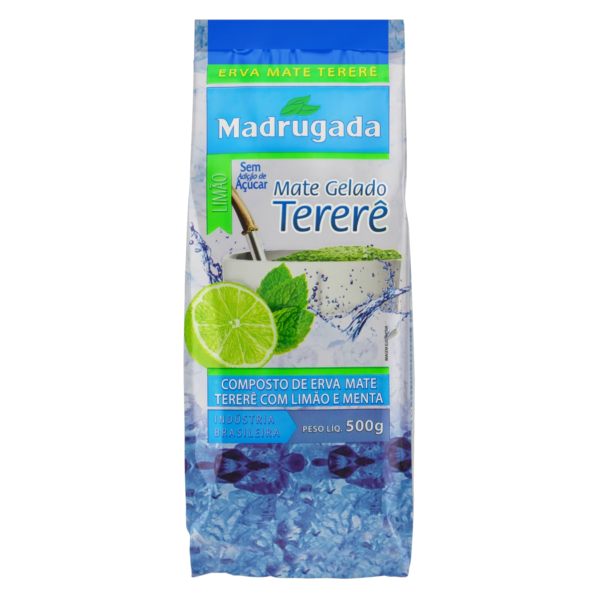 Erva Mate Tereré Limão E Menta Madrugada Pacote 500g