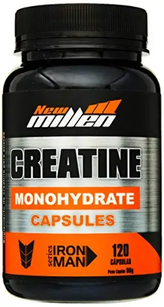 Creatina Monohidratada 120 Cápsulas New Millen