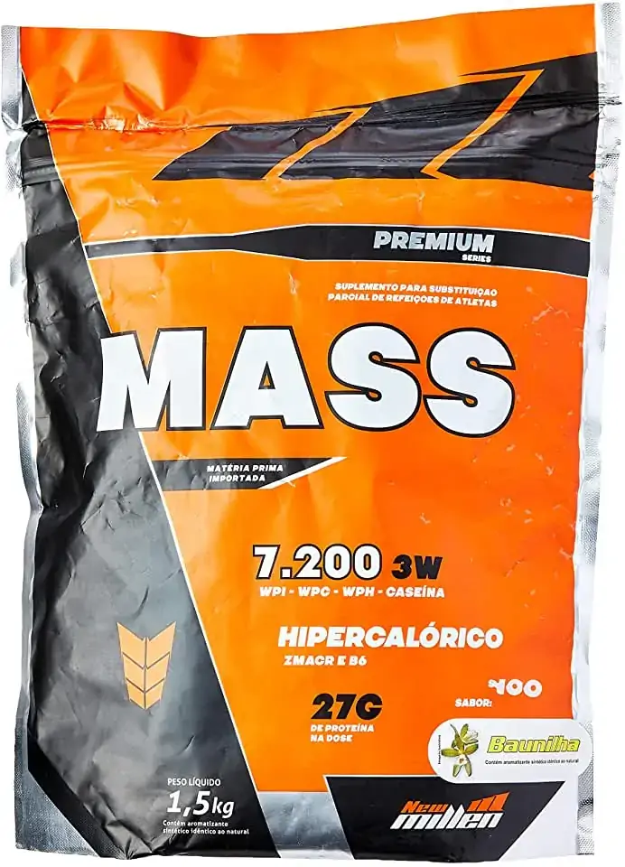 Mass Premium 7200 1500g Refil Baunilha New Millen