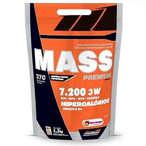 Hipercalórico Mass Premium 7200 3w 1,5kg New Millen Morango