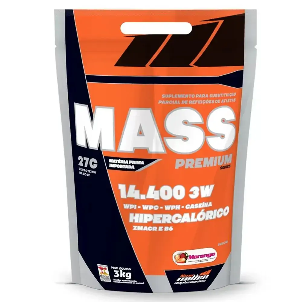 Mass Premium 14400 3w 3kg Em Saco New Millen Morango