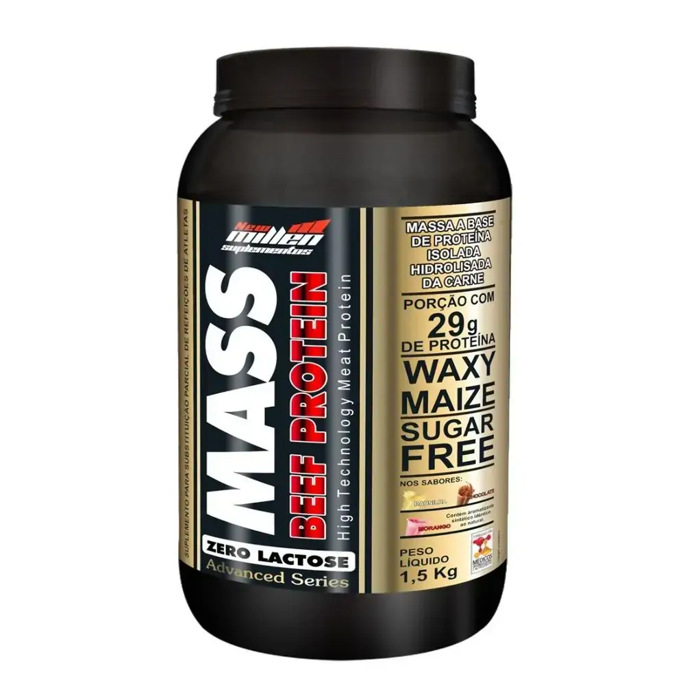 Mass Beef Protein Baunilha 1,5kg Millen