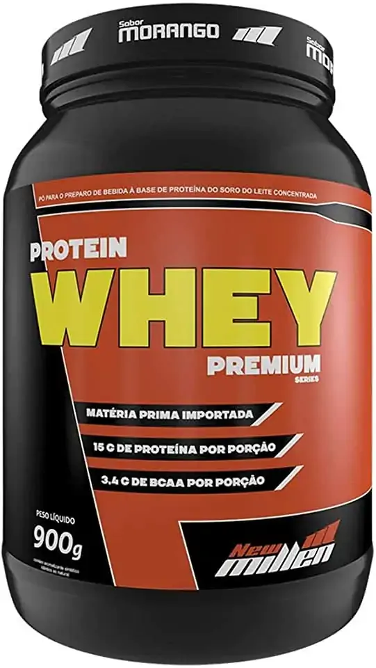 Protein Whey Morango 900g New Millen