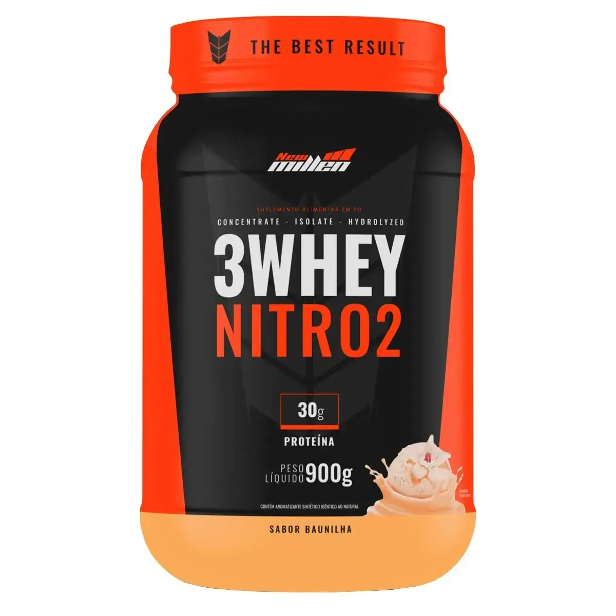 Whey 3w Nitro2 Baun 900g Pt New Millen