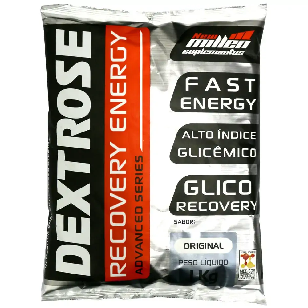 Dextrose Recovery Energy 1kg New Millen Limão
