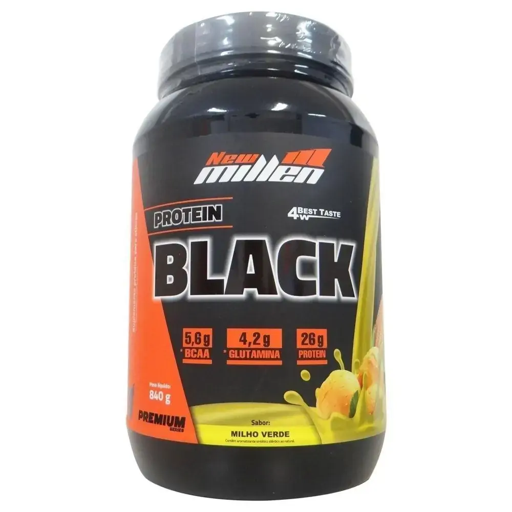 Protein Black Gourmet 840g Flappuccino - New Millen - FLAPPUCCINO - 840G