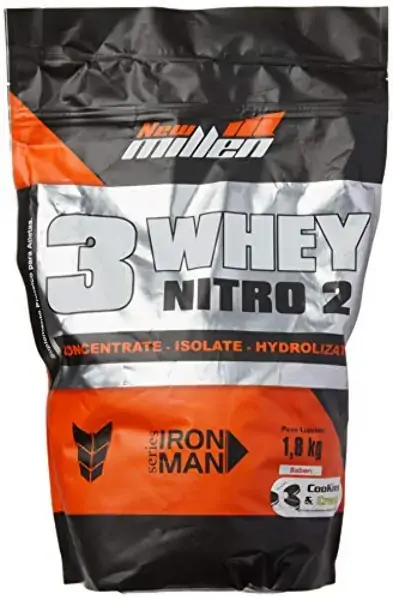 Whey 3w Nitro 02 Cookies Cream 1,8kg New Millen