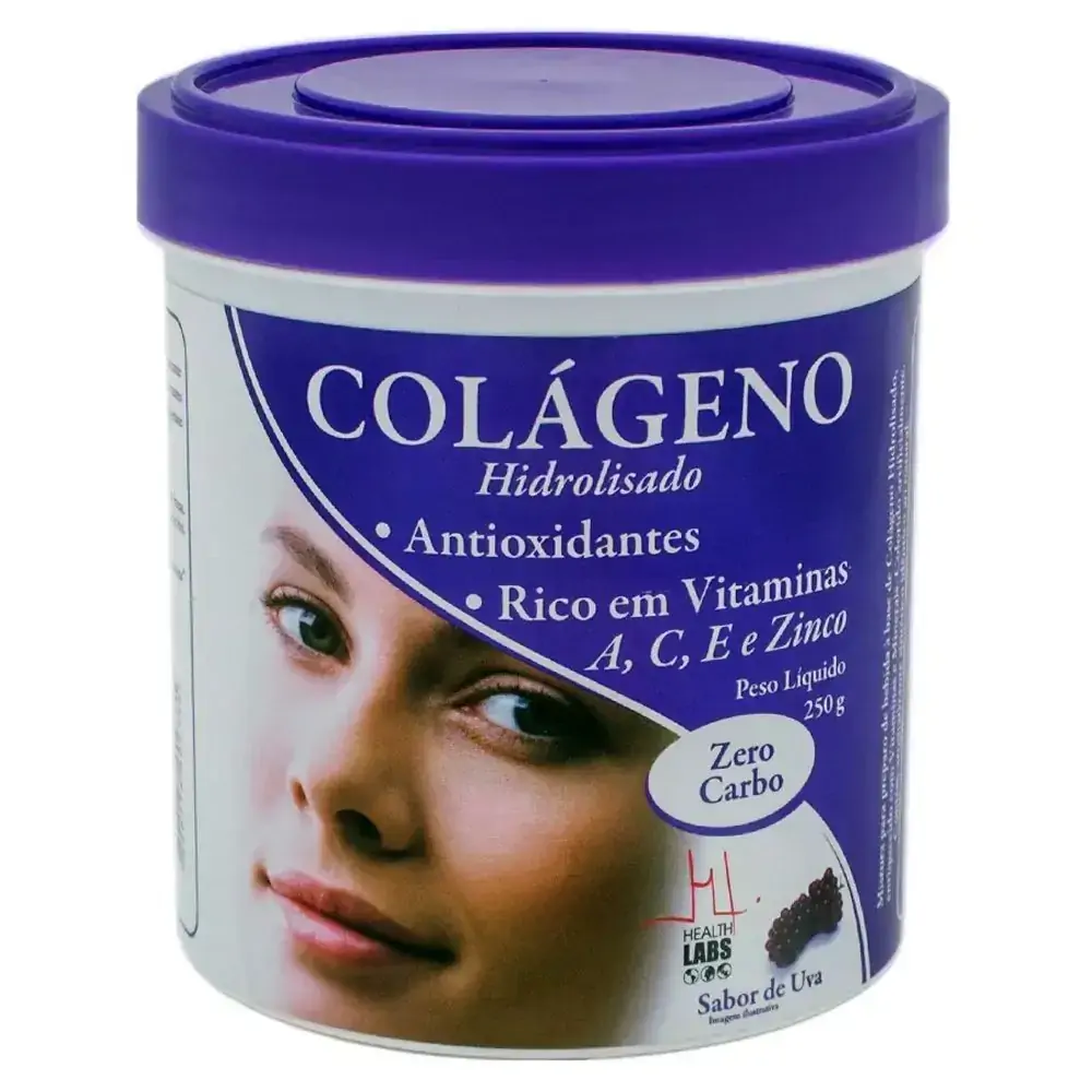 Colageno Hidrolisado Uva 250g Health Labs