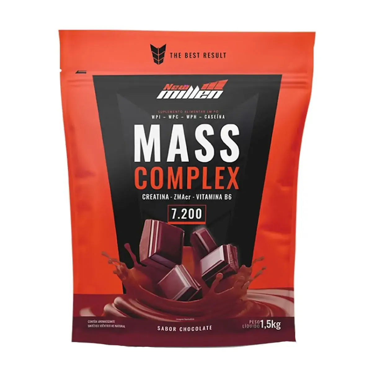Mass Complex Premium 14.400 3kg - New Millen Sabor:Chocolate