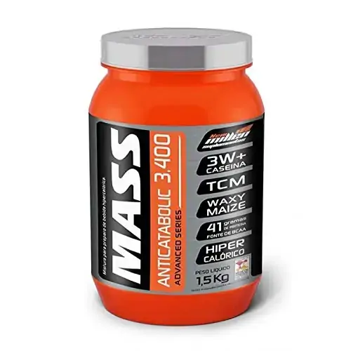 Mass 3400 Anticatabolic Morango 1,5g Pt New Millen