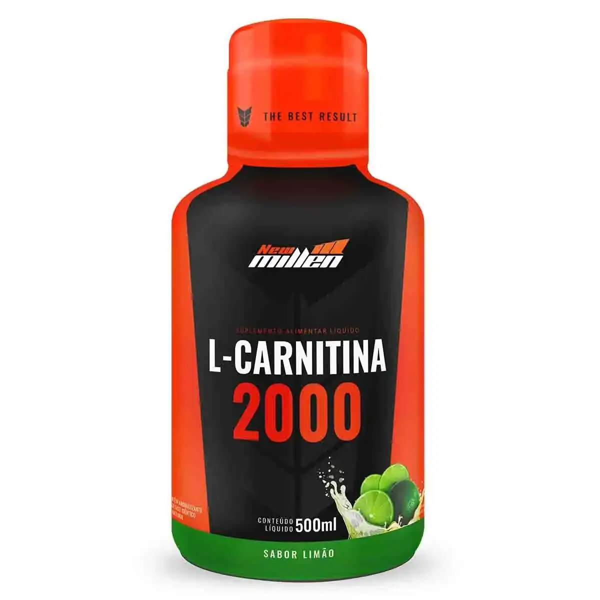 L-Carnitina 2000 500ml - New Millen Sabor:Limão