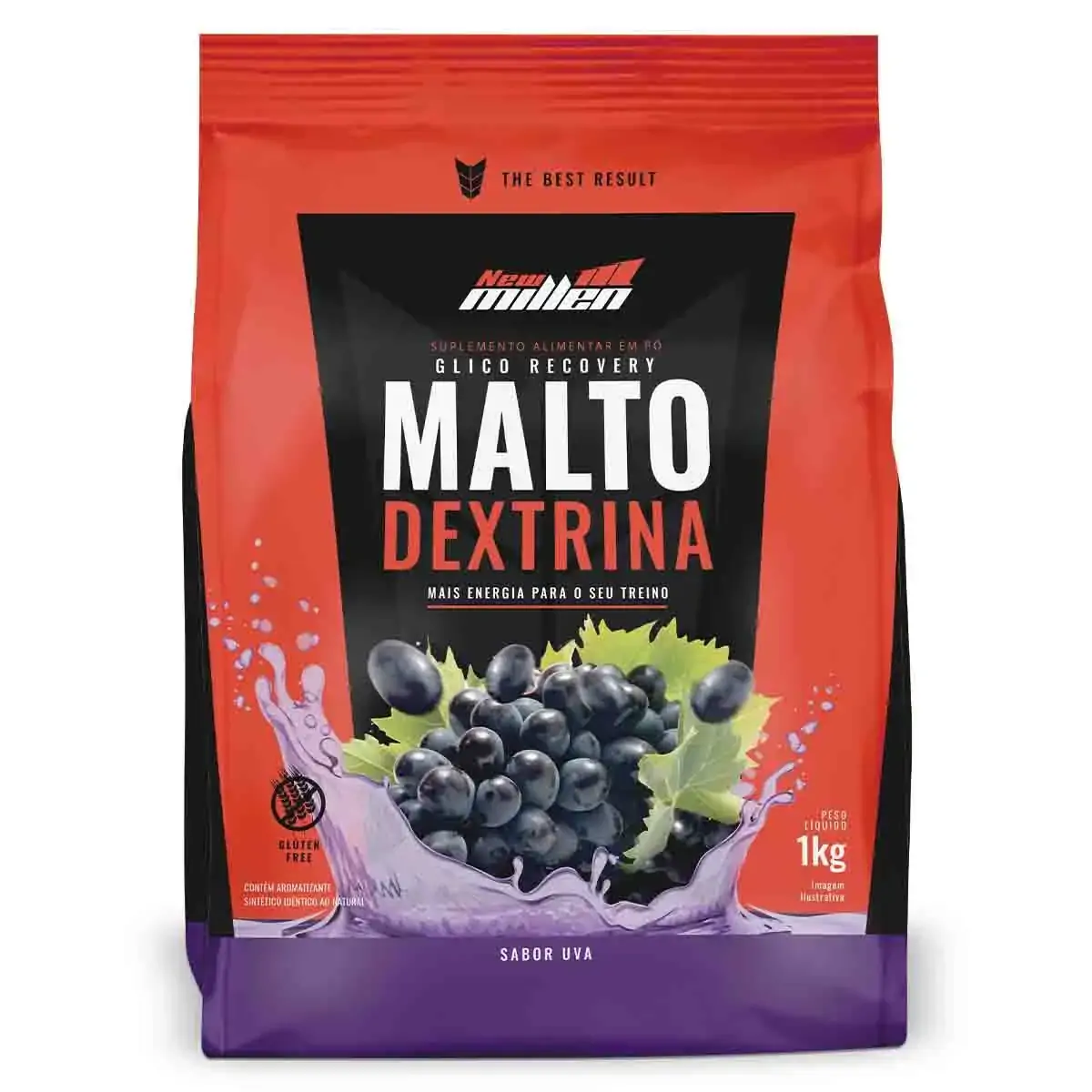 Esportivo New Millen Malto Dextrina Pacote Pó 1000 Gramas