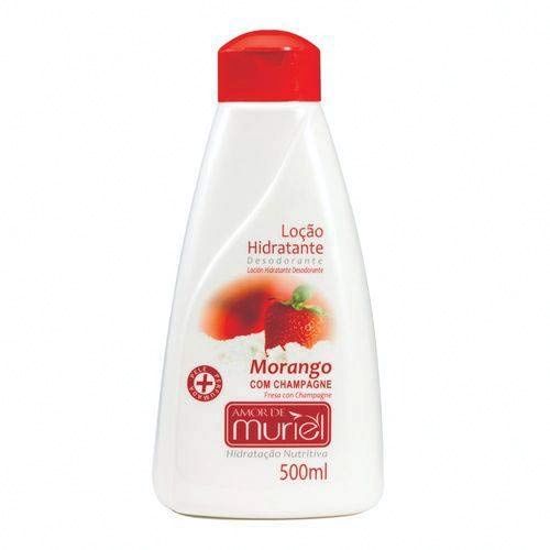 Hidratante corporal AMOR MORANGO C/ CHAMPAGNE 500ML