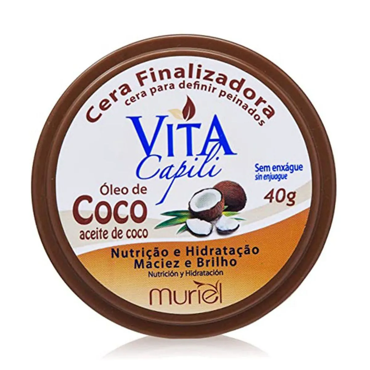 Cera Finalizadora Muriel Vita Capili 40g Coco